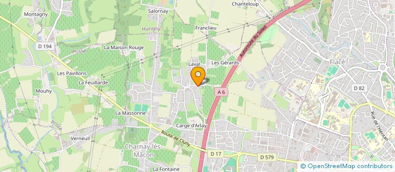 localisation de l'entreprise JFD BATIMENT  CHARNAY-LES-MACON