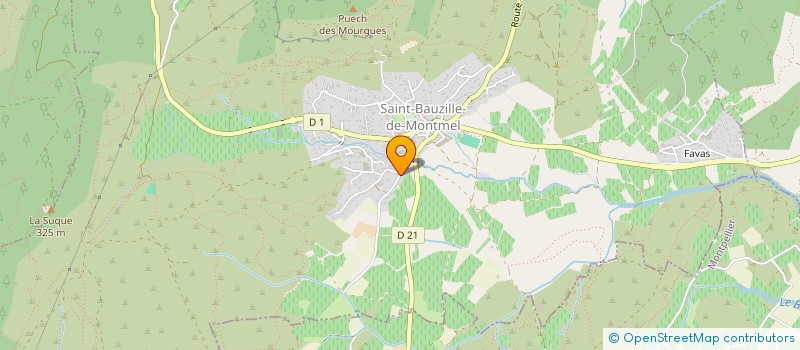 localisation de l'entreprise JFD PISCINES  SAINT-BAUZILLE-DE-MONTMEL