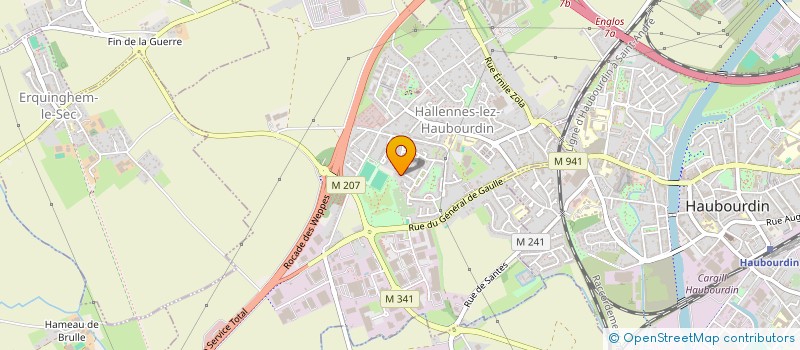 localisation de l'entreprise JFDA  HALLENNES-LEZ-HAUBOURDIN