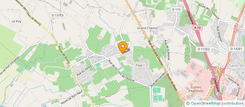 localisation de l'entreprise JFDECORATION  SAINT-GERVAIS