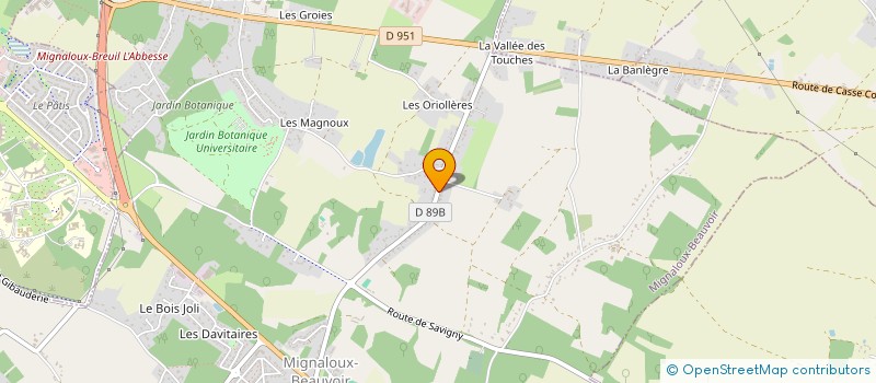 localisation de l'entreprise JFEAF 2236 à MIGNALOUX-BEAUVOIR