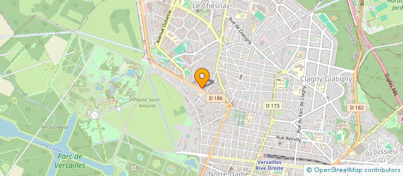 localisation de l'entreprise JFF DEVELOPPEMENT  LE CHESNAY-ROCQUENCOURT