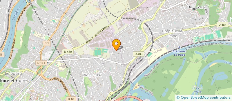 localisation de l'entreprise JFF DIFFUSION à CALUIRE-ET-CUIRE