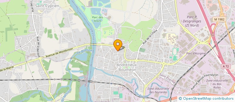 localisation de l'entreprise JFF MERE ET FILS  ANDREZIEUX-BOUTHEON