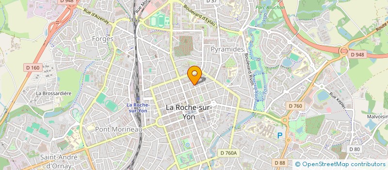localisation de l'entreprise JFG à LA ROCHE-SUR-YON