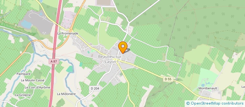 localisation de l'entreprise JFG  BEAULIEU-SUR-LAYON