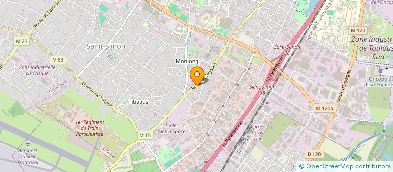 localisation de l'entreprise JFG  TOULOUSE