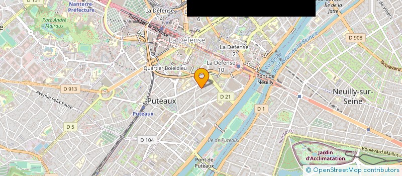 localisation de l'entreprise JFG DIFFUSION à PUTEAUX