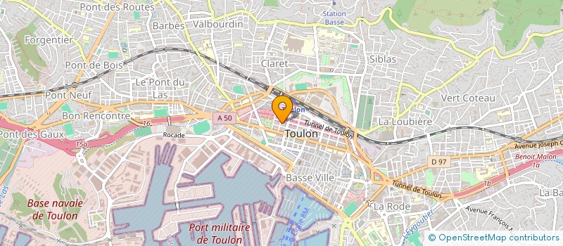 localisation de l'entreprise JFG FORMATION  TOULON