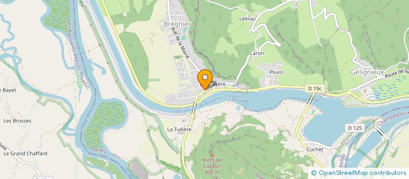 localisation de l'entreprise JFG SERVICES à BREGNIER-CORDON