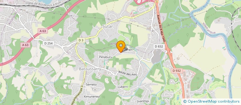 localisation de l'entreprise JFJ à BASSUSSARRY
