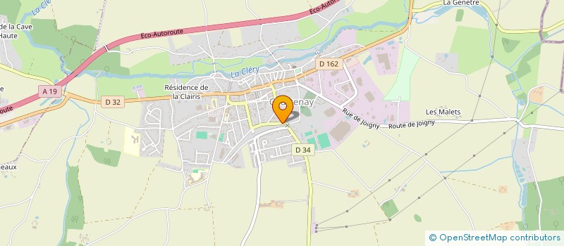 localisation de l'entreprise JFJ  COURTENAY