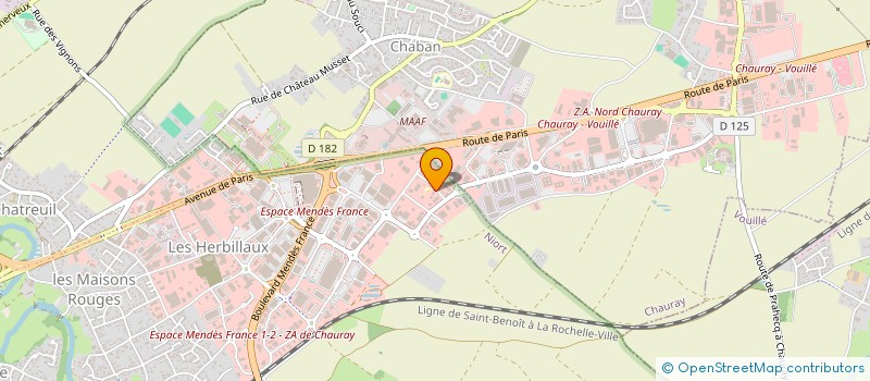 localisation de l'entreprise JFK 79 à NIORT