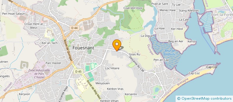 localisation de l'entreprise JFK & CO à FOUESNANT