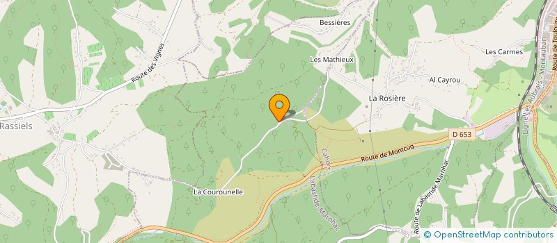 localisation de l'entreprise JFL  LABASTIDE-MARNHAC