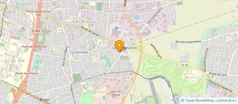 localisation de l'entreprise JFL PAYSAGE  BRON