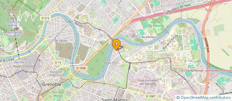 localisation de l'entreprise JFL PEINTURE  SAINT-MARTIN-D'HERES
