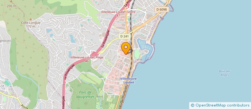 localisation de l'entreprise JFL TRANSPORTS à VILLENEUVE-LOUBET