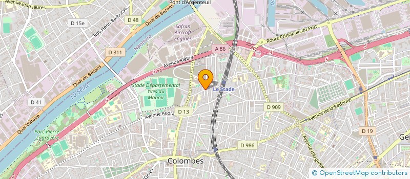 localisation de l'entreprise JFLB INGENIERIE à COLOMBES
