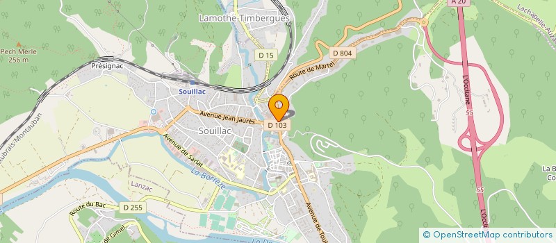 localisation de l'entreprise JFM  SOUILLAC