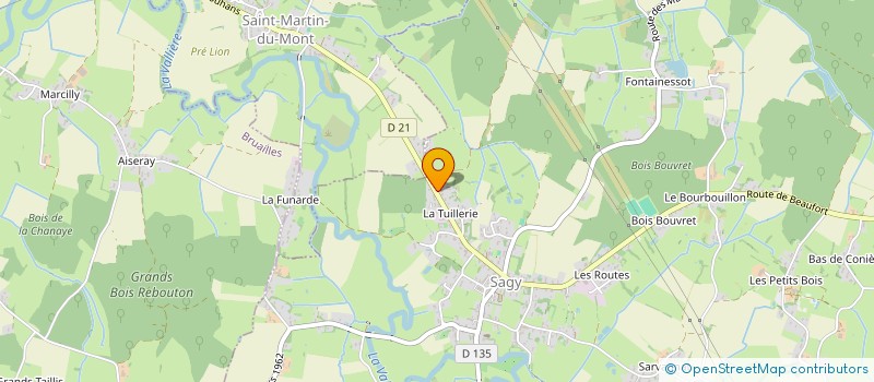 localisation de l'entreprise JFM AUTO à SAGY