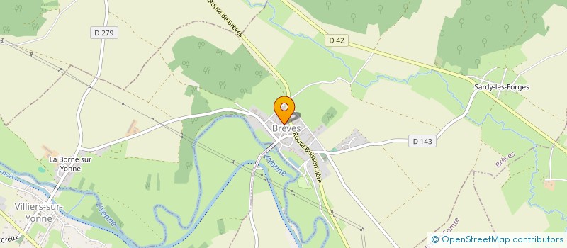 localisation de l'entreprise JFM CHARPENTIER à BREVES