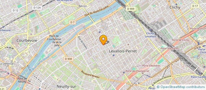 localisation de l'entreprise JFM CHEM à LEVALLOIS-PERRET