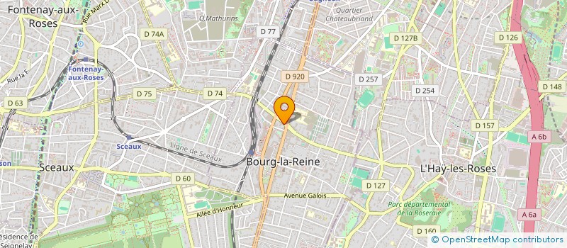 localisation de l'entreprise JFM COIFF. à BOURG LA REINE