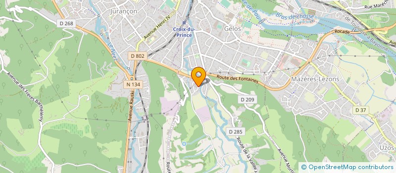 localisation de l'entreprise JFM DISTRIBUTION  GELOS