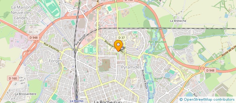 localisation de l'entreprise JFM EVENTS à LA ROCHE-SUR-YON