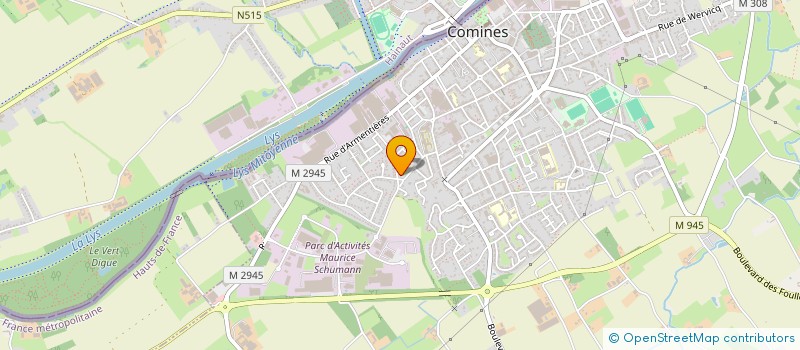 localisation de l'entreprise JFM MAINTENANCE  COMINES