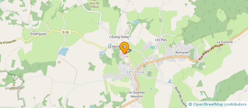 localisation de l'entreprise JFMOTO19  LE LONZAC