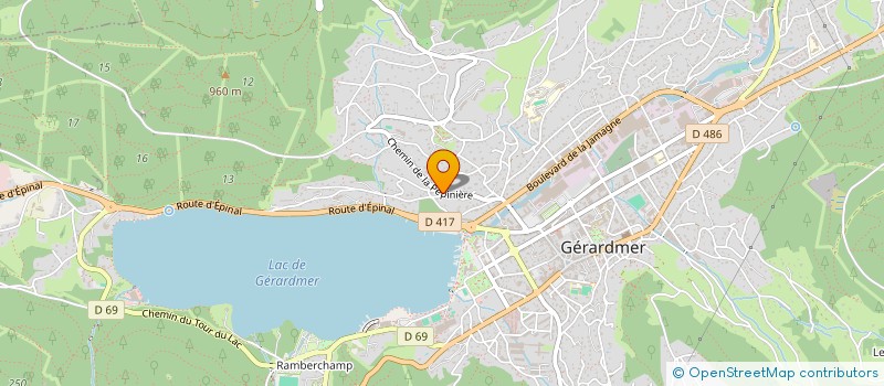 localisation de l'entreprise JFO à GERARDMER