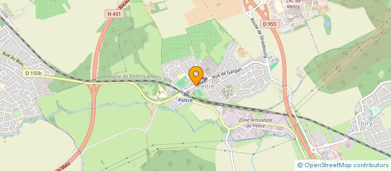 localisation de l'entreprise JFO INGENIERIE à PELTRE