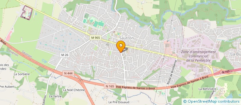 localisation de l'entreprise JFP  SAUTRON