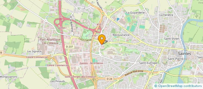 localisation de l'entreprise JFP AMENAGEMENTS à SAINTES