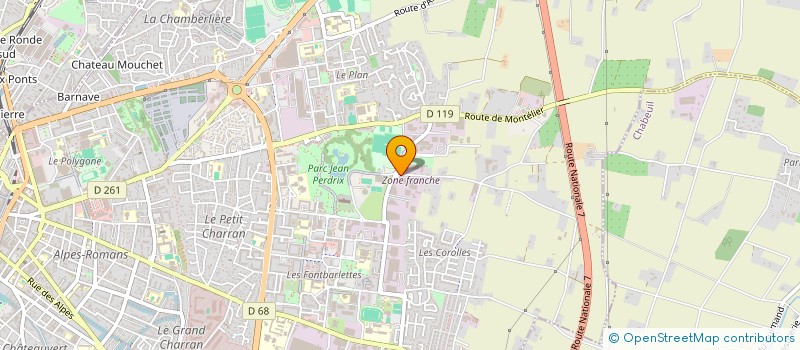 localisation de l'entreprise JFP DIFFUSION  VALENCE