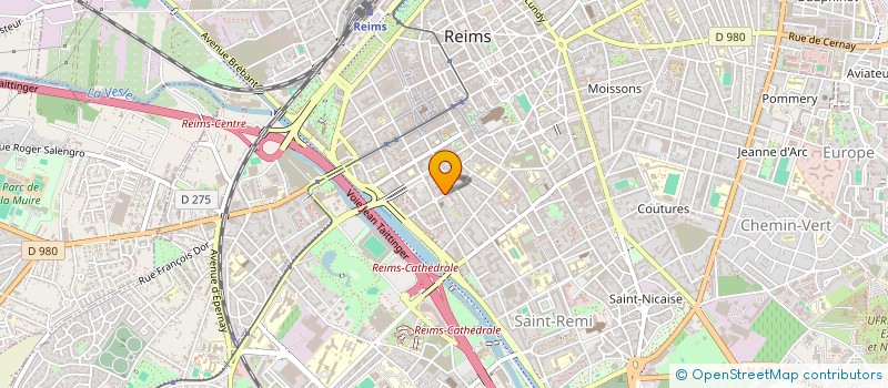 localisation de l'entreprise JFP FINANCES à REIMS