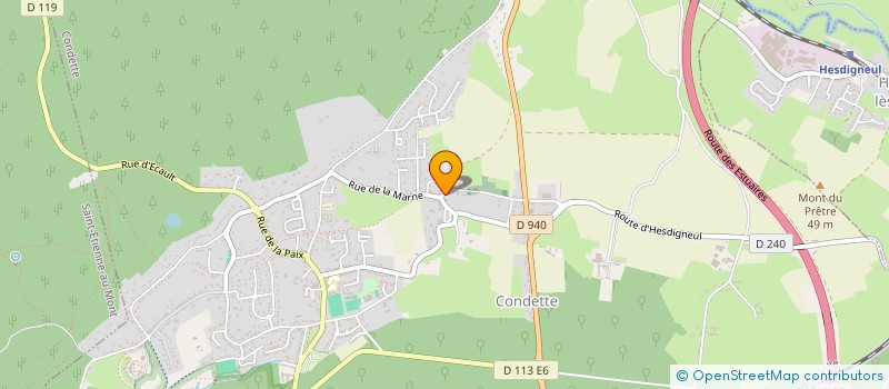 localisation de l'entreprise JFP IMMO  CONDETTE