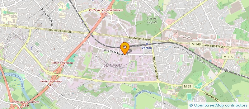 localisation de l'entreprise JFP LOCATION  VERTOU