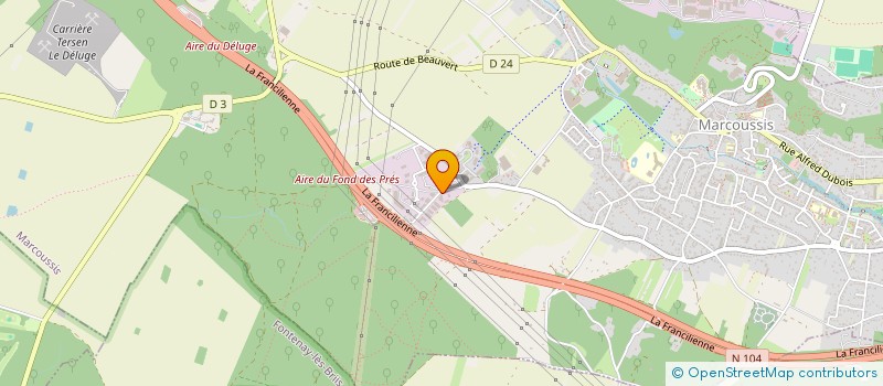 localisation de l'entreprise JFP MICROTECHNIC à MARCOUSSIS