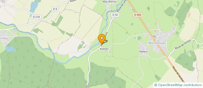 localisation de l'entreprise JFP-PLANBAT-CONCEPTION  MONTHOLIER