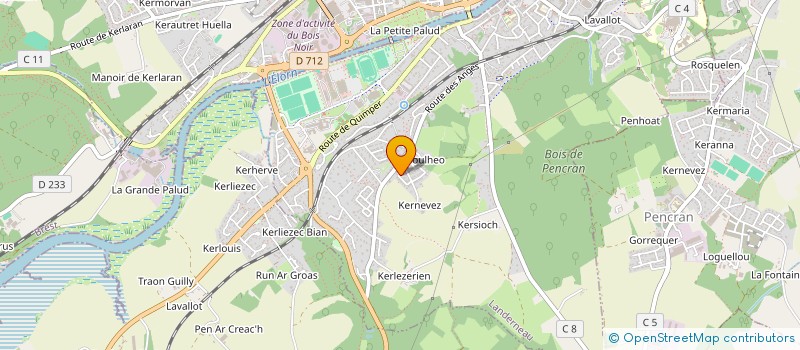 localisation de l'entreprise JFQ IMMO  LANDERNEAU