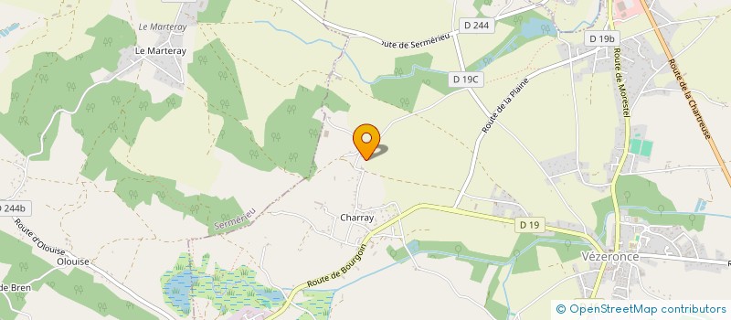 localisation de l'entreprise JFR GESTLOC  VEZERONCE-CURTIN