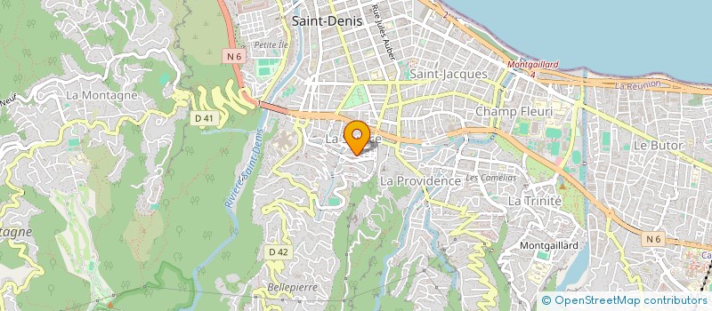 localisation de l'entreprise JFR HYGIENE SANTE à SAINT-DENIS