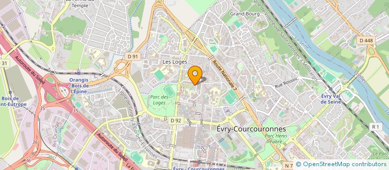 localisation de l'entreprise JFR IMMO à EVRY-COURCOURONNES