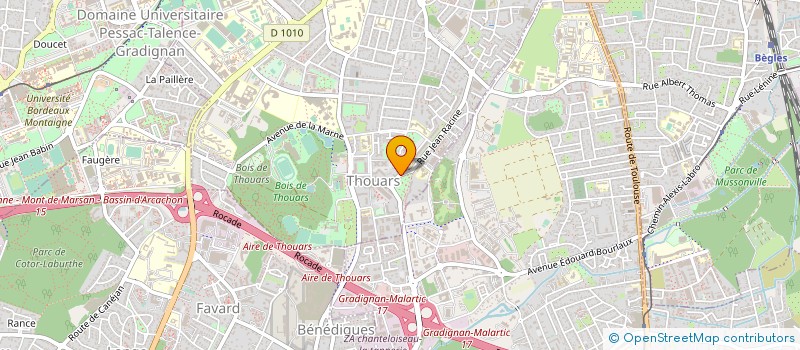 localisation de l'entreprise JFR INVEST à TALENCE