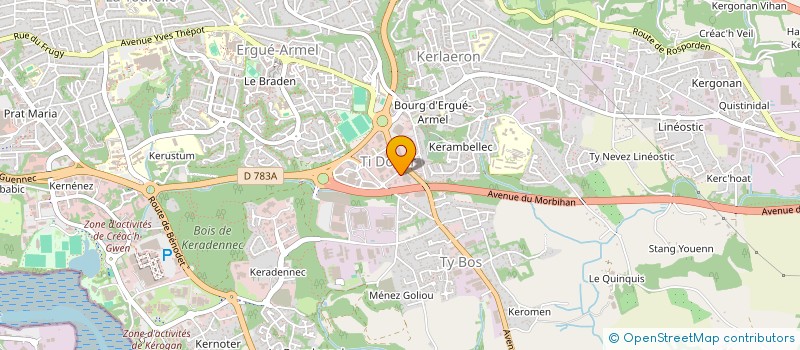 localisation de l'entreprise JFS à QUIMPER