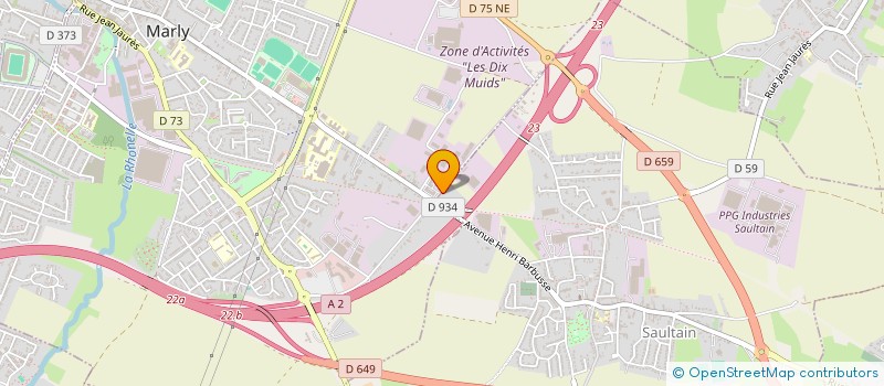 localisation de l'entreprise JFSBB  SAULTAIN