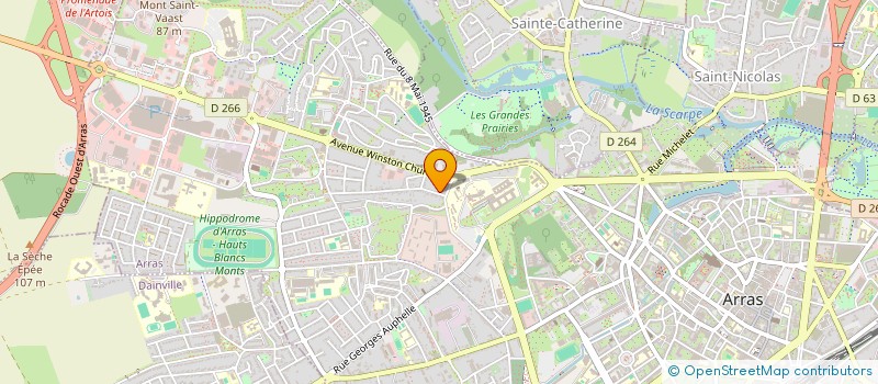 localisation de l'entreprise JFT à ARRAS